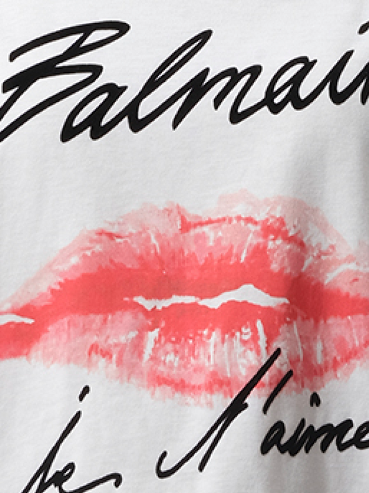 BALMAIN Balmain Kiss Print T-Shirt (Multicolor)