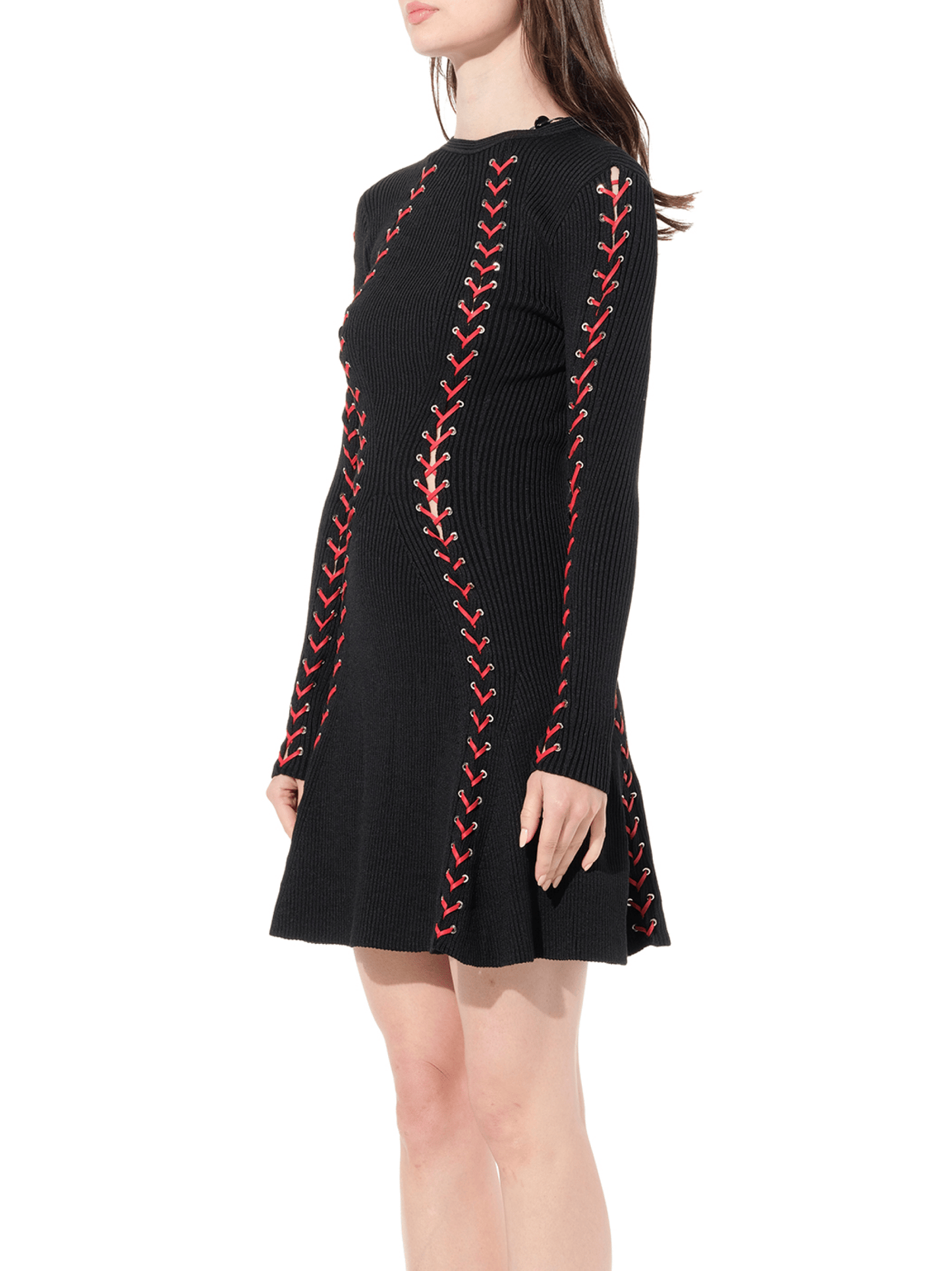 ALEXANDER MCQUEEN Knit Dress (Black)