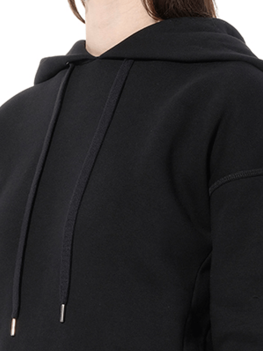 ALEXANDER MCQUEEN Emb Hood Sweatshirt (Black)