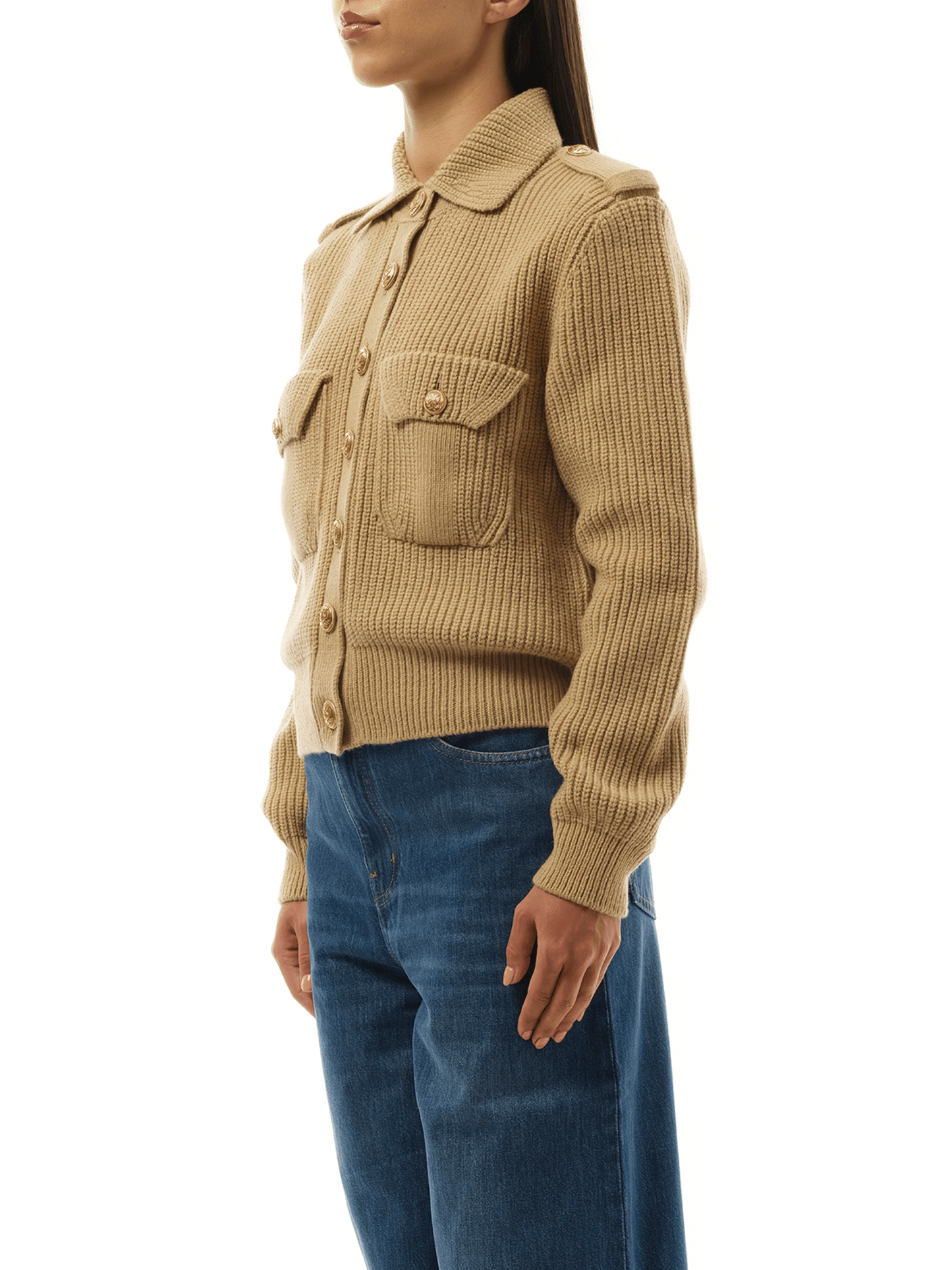 CHLOE Knit Cardigan (Beige)