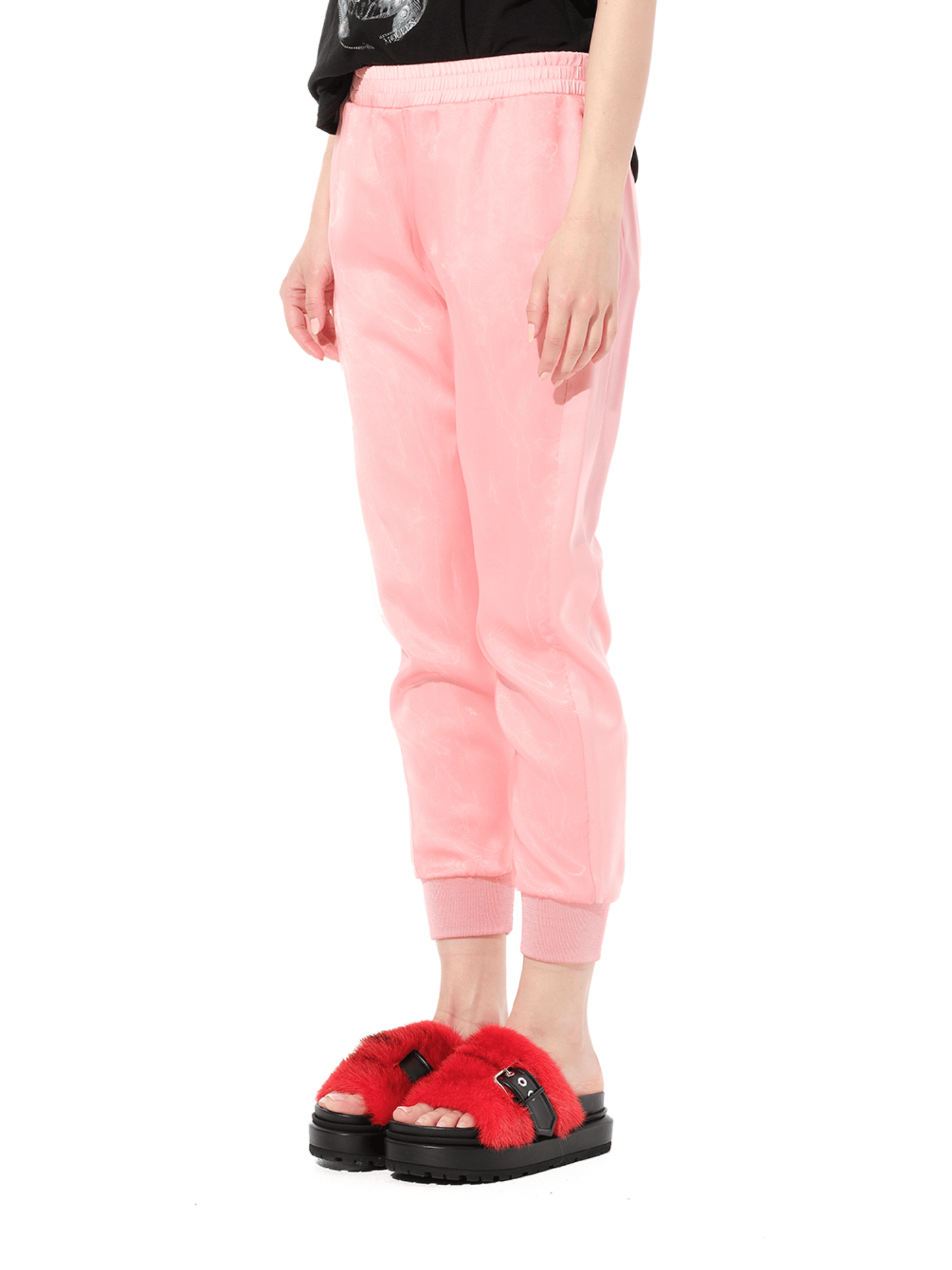 ALEXANDER MCQUEEN Satin Organza Jogger (Pink)