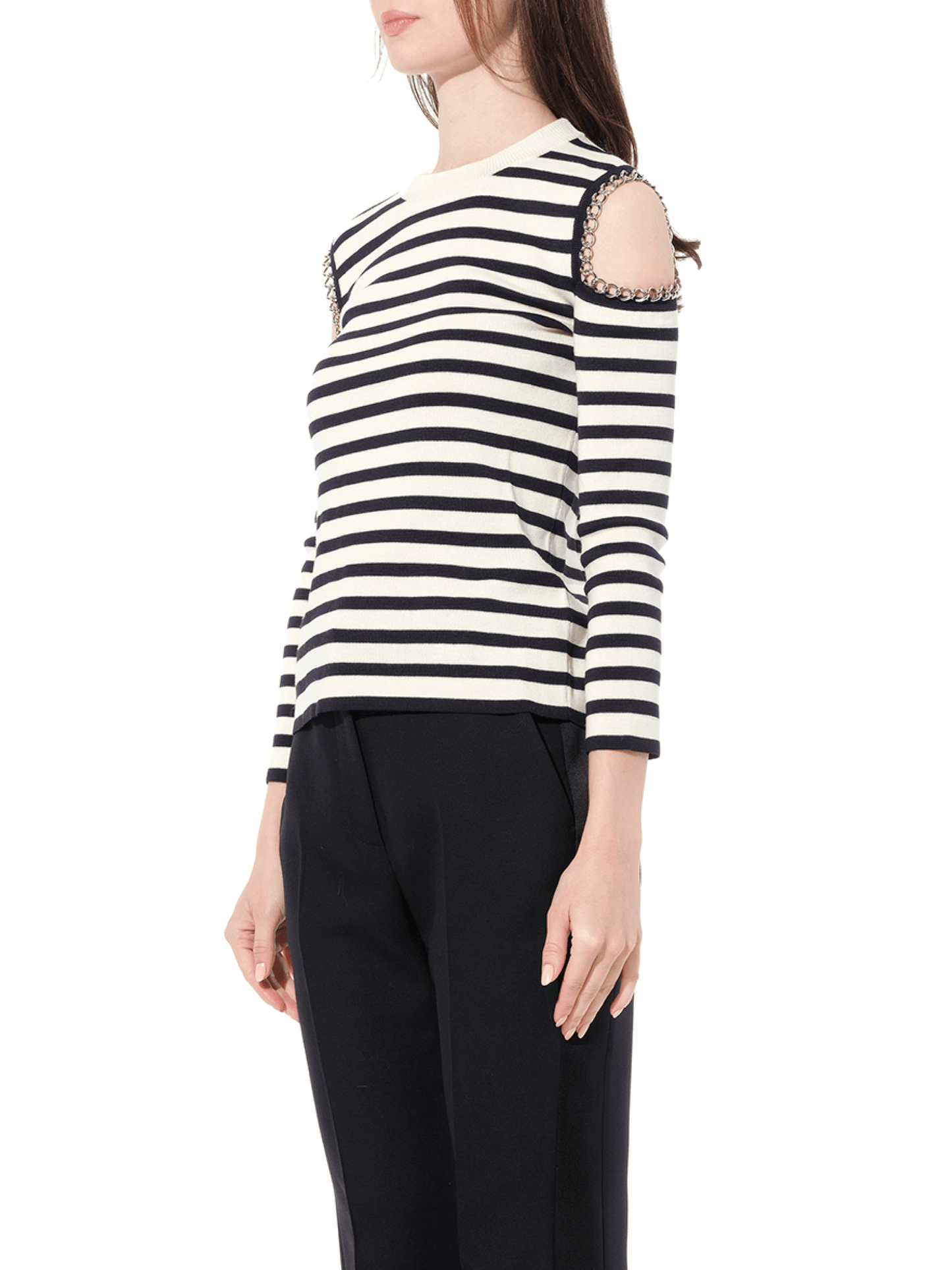 ALEXANDER MCQUEEN Crew Neck Knitwear Ivory (White)