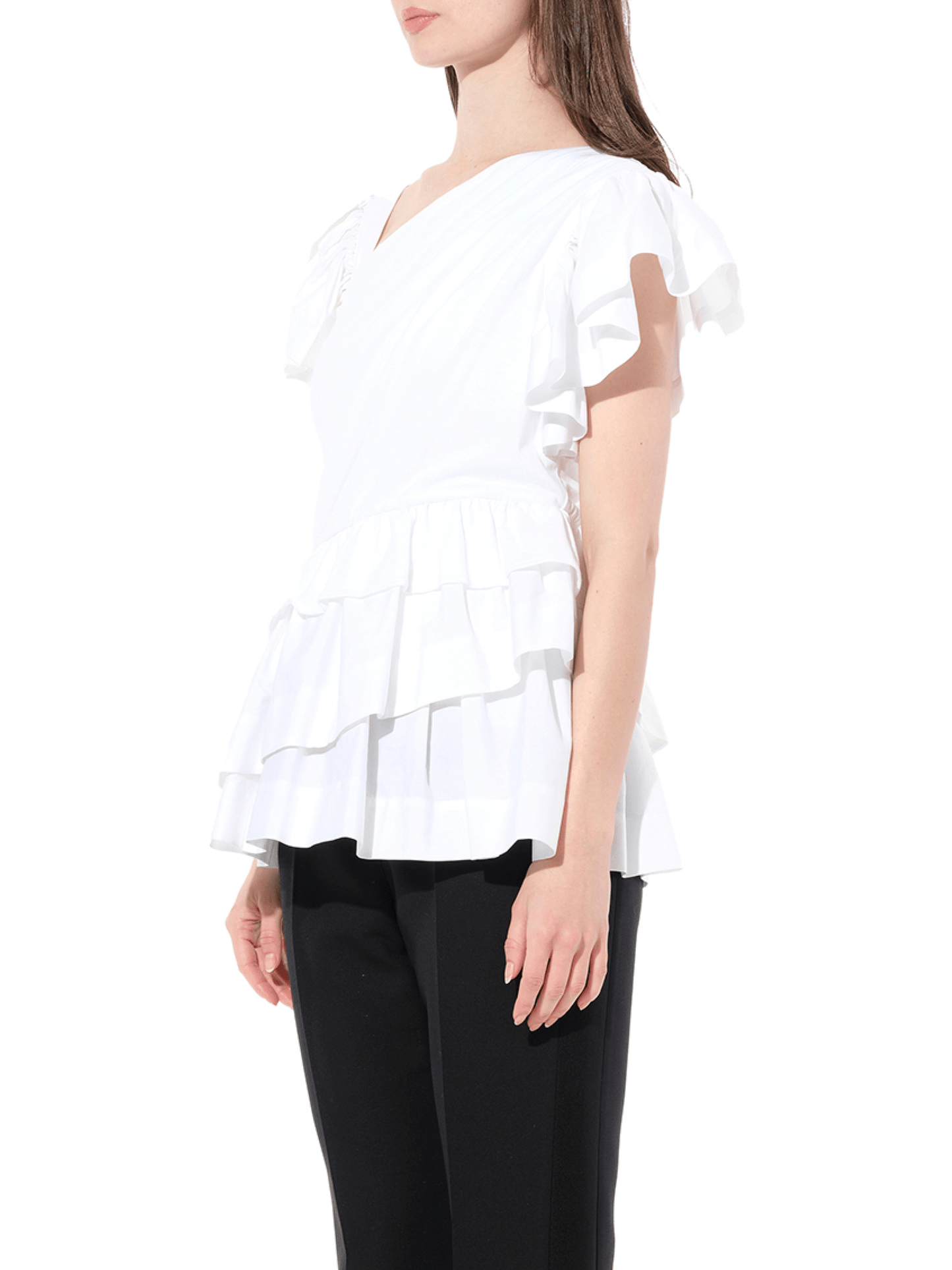 ALEXANDER MCQUEEN Shoulder Top (White)