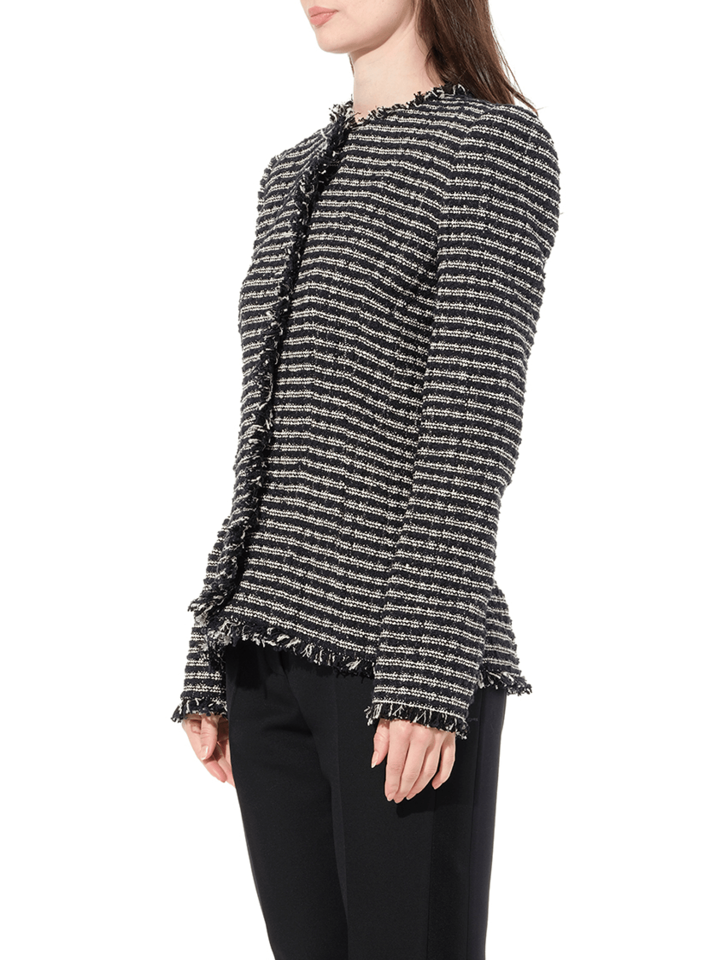 ALEXANDER MCQUEEN Boucle Tweed Jacket (Black)