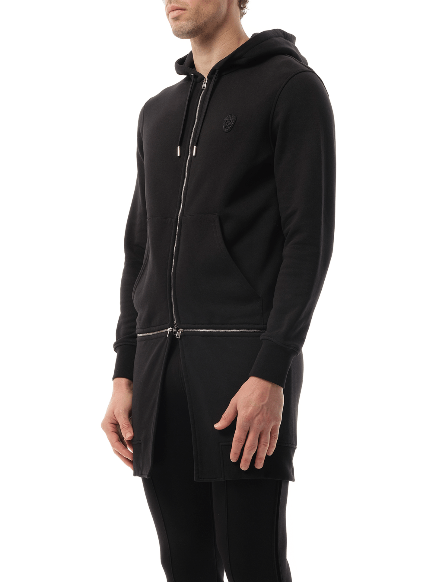 ALEXANDER MCQUEEN Zip Hoodie (Black)