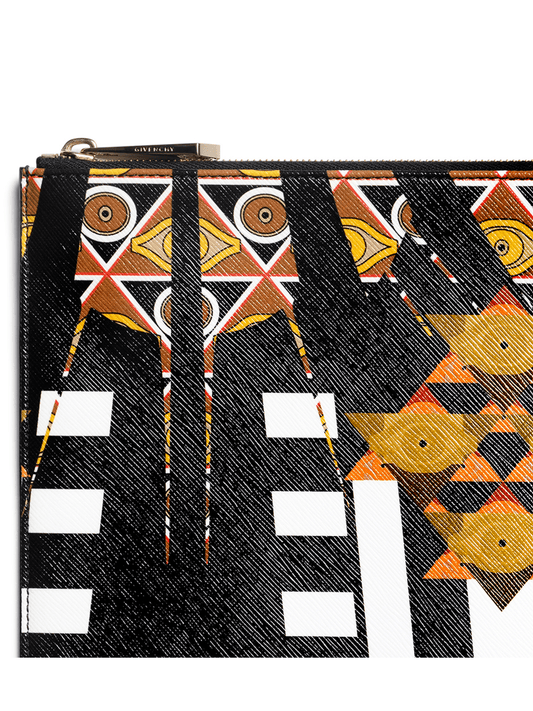 GIVENCHY Iconic Print Large Pouch (Multicolor)