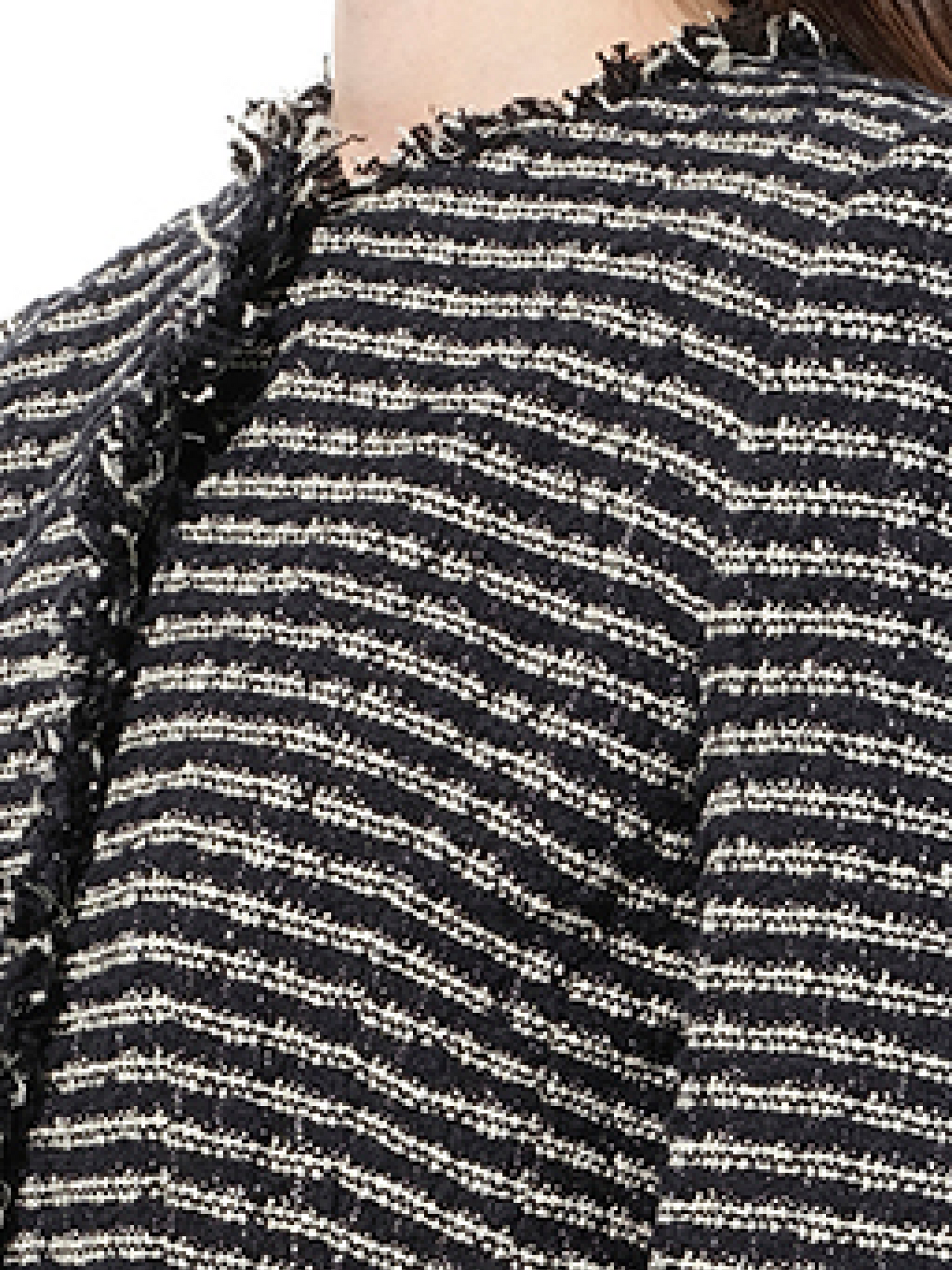 ALEXANDER MCQUEEN Boucle Tweed Jacket (Black)