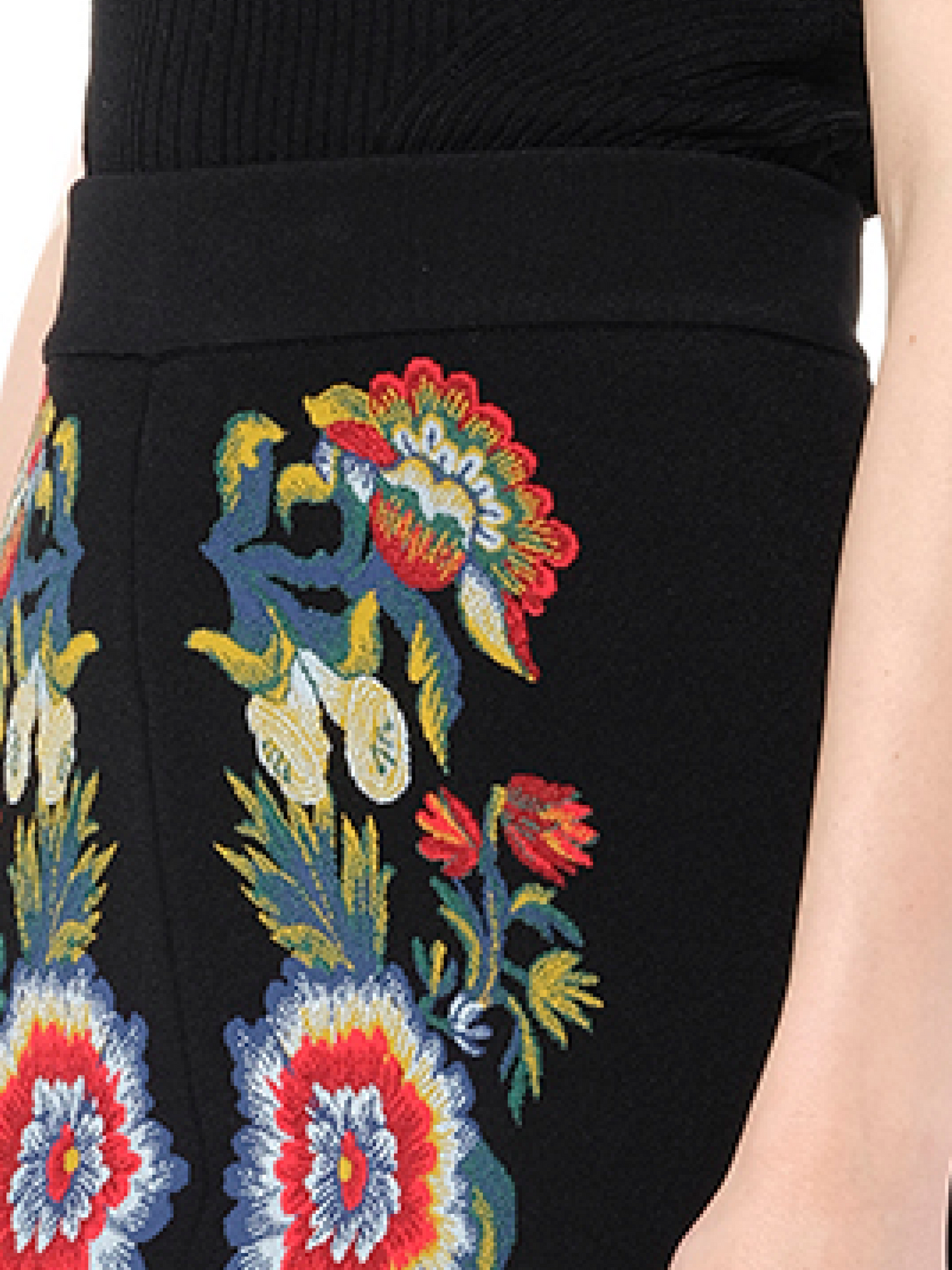 ALEXANDER MCQUEEN Pencil Knee Skirt (Black)