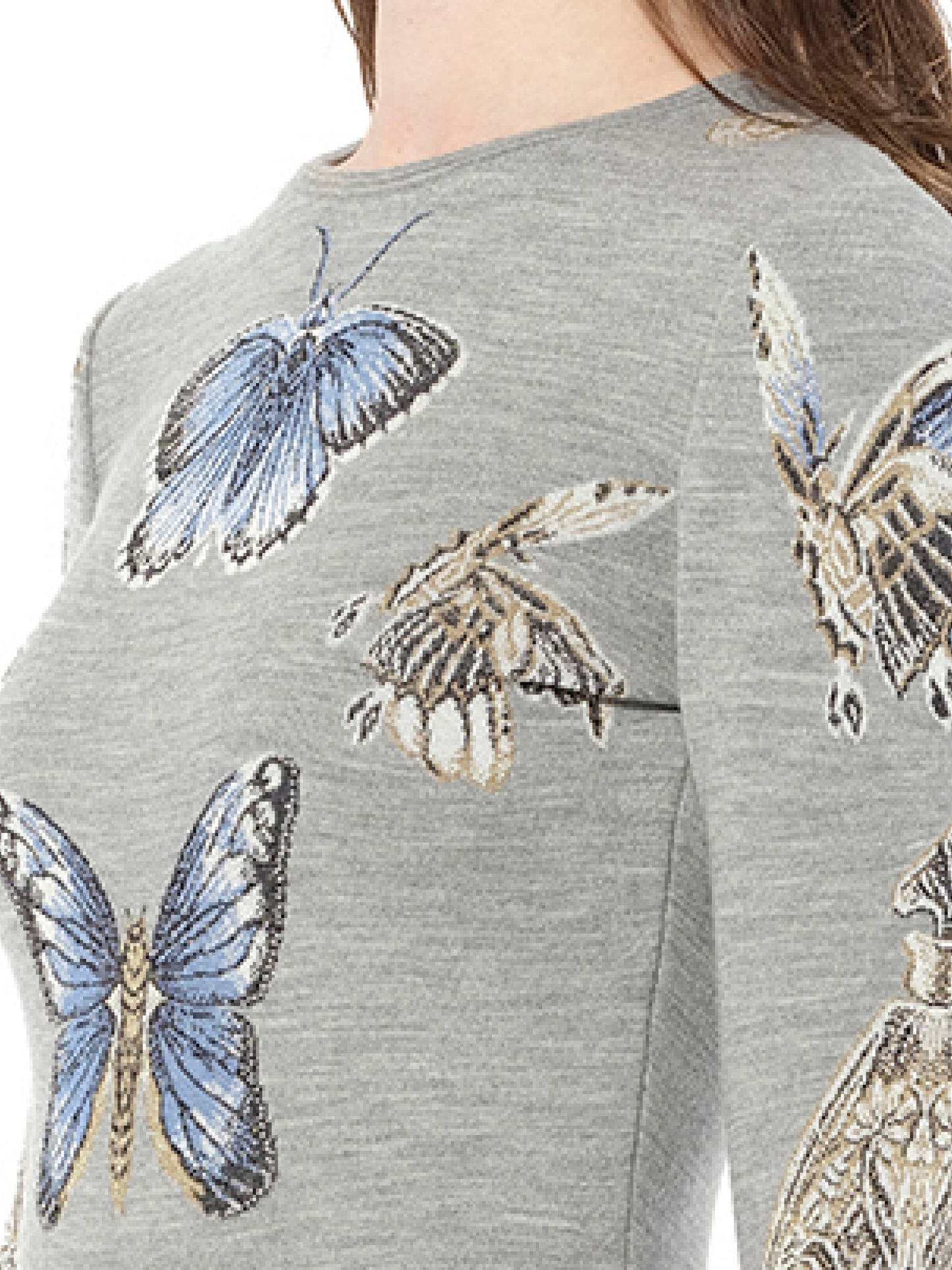ALEXANDER MCQUEEN Mini Jacquard Dress (Grey)