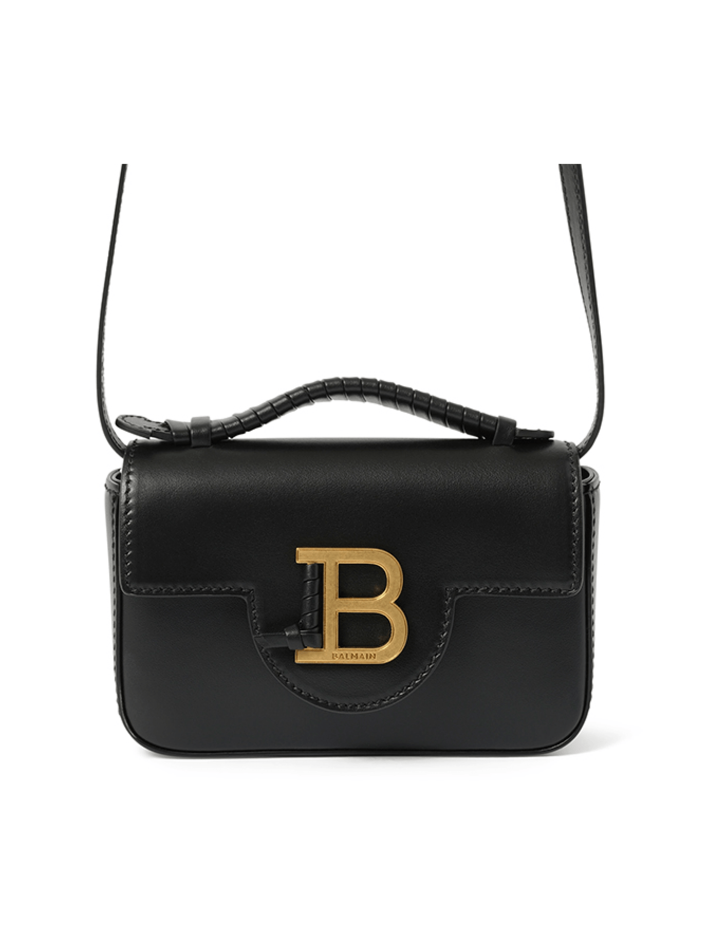 BALMAIN B-Buzz Mini 17 Calfskin Bag (Black)
