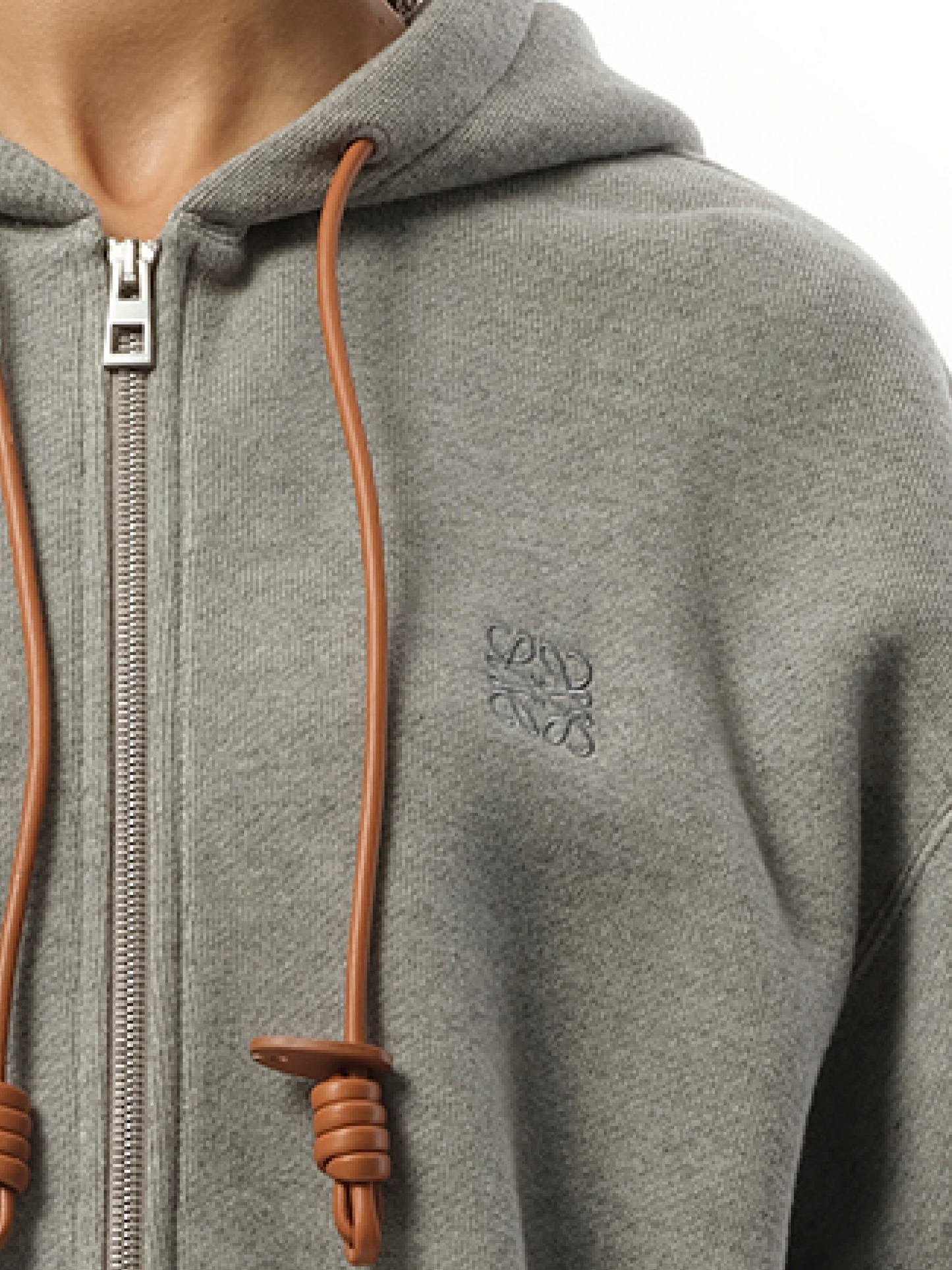 LOEWE Flamenco Zip Hoodie (Grey)