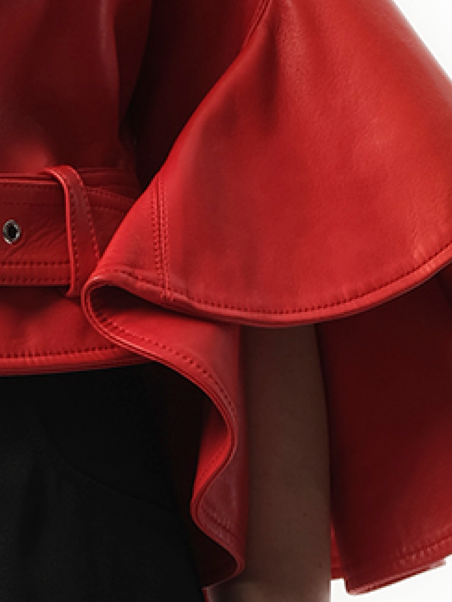 ALEXANDER MCQUEEN Leather Jacket (Red)