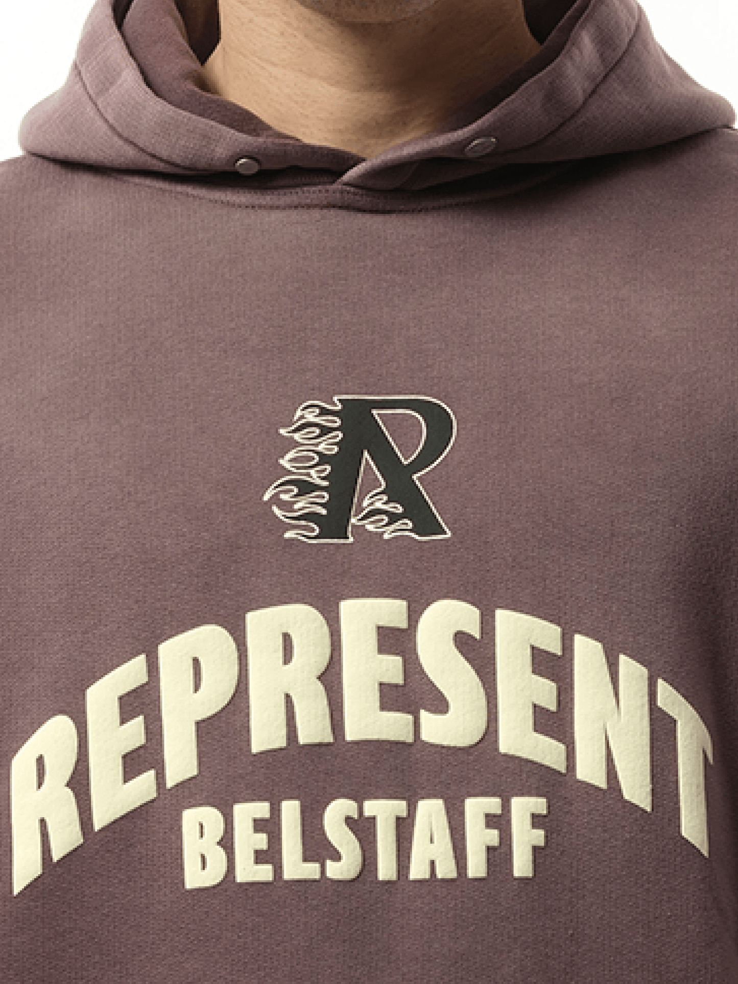 Represent X Belstaff Flame Phoenix Hoodie (Purple)
