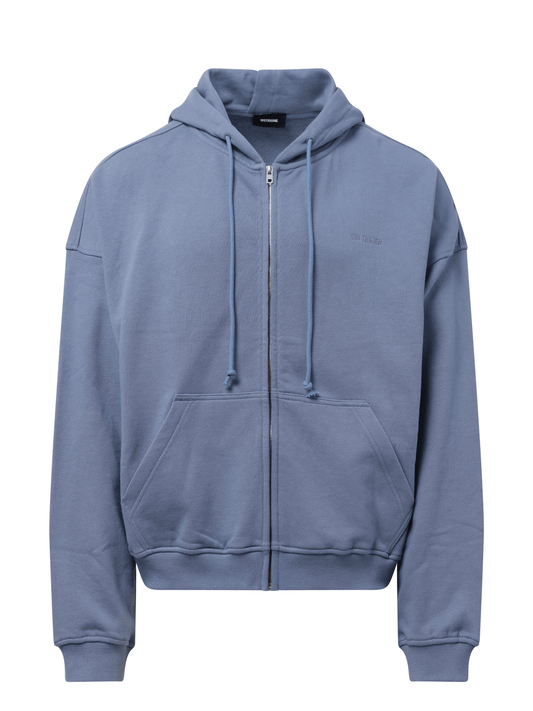 WE11DONE Twin All Around Hoodie Zip-Up (Blue)