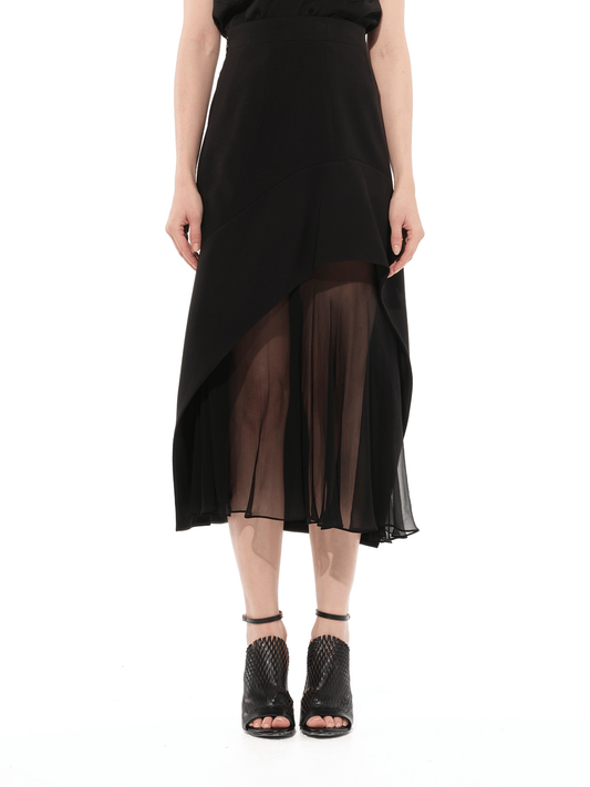 Image of a model wearing Skirts. Productname: GIVENCHY Skirt in BLACK colour by brand - GIVENCHY