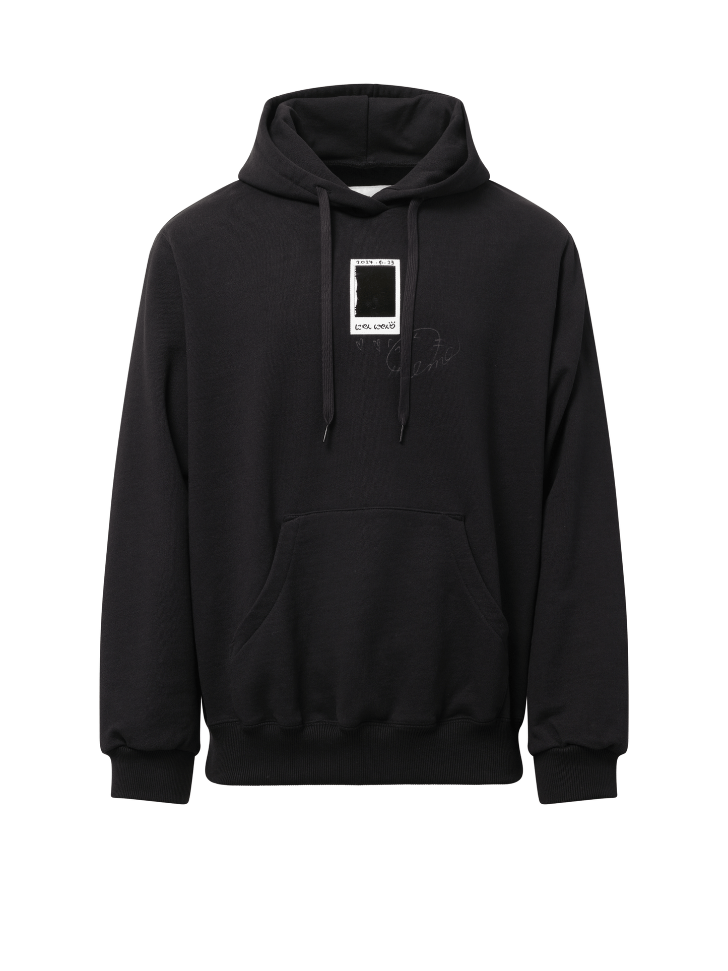 DOUBLET “Cheki” Rainbow-Film Hoodie (Black)