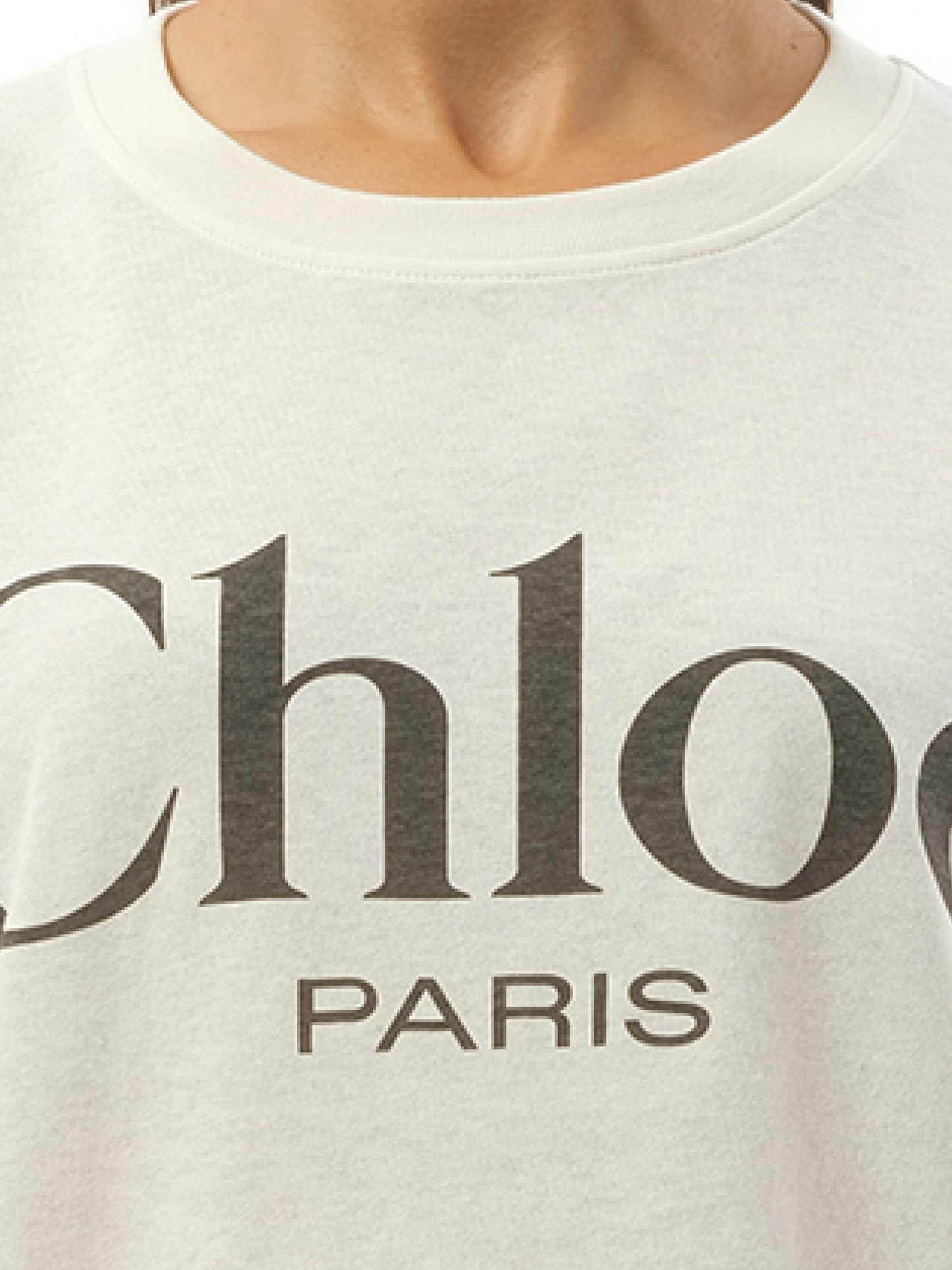 CHLOE Chloe Logo T-Shirt (White)