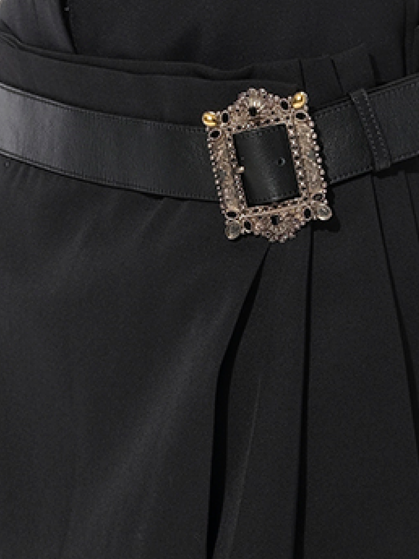 ALEXANDER MCQUEEN Belt Skirt (Black)