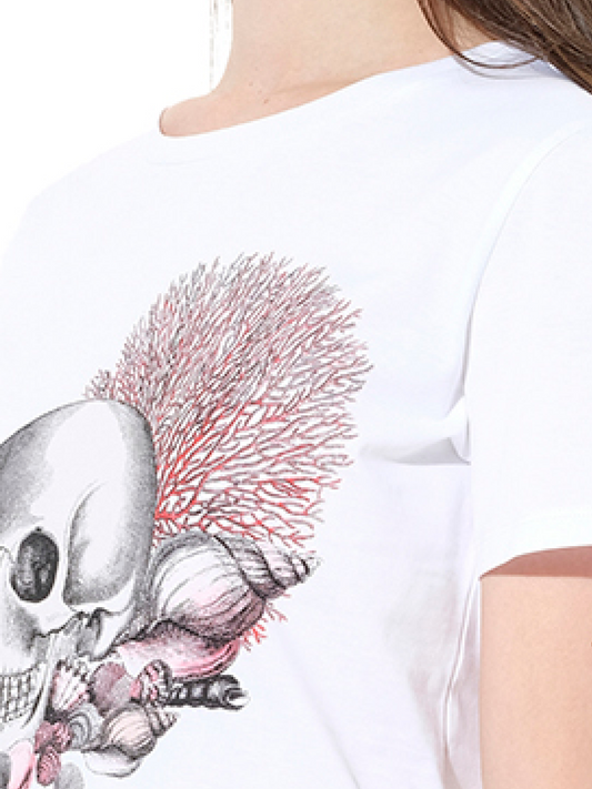 ALEXANDER MCQUEEN Cabinet S T-Shirt (White)