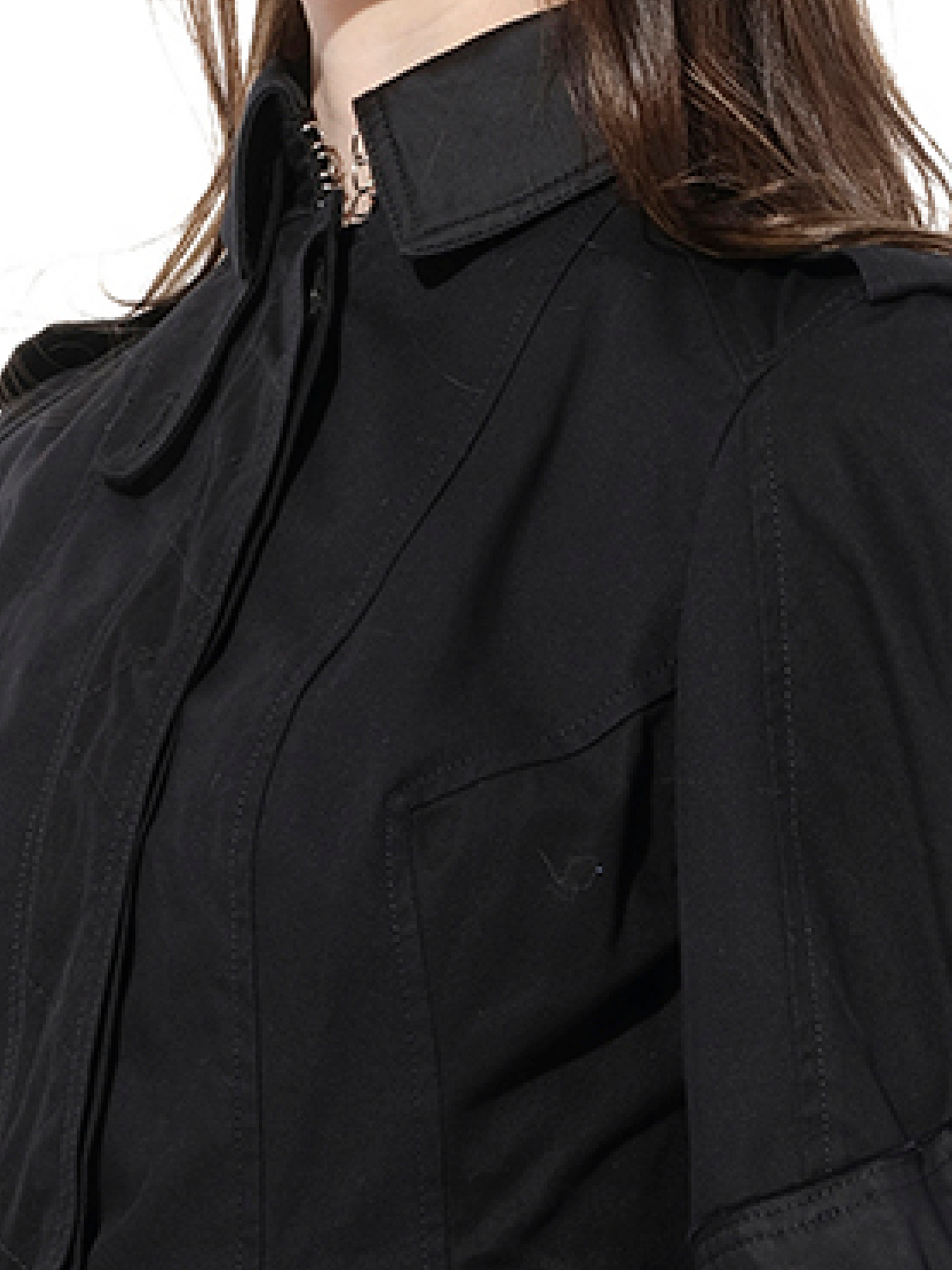 ALEXANDER MCQUEEN Military Peplum Jacket (Black)