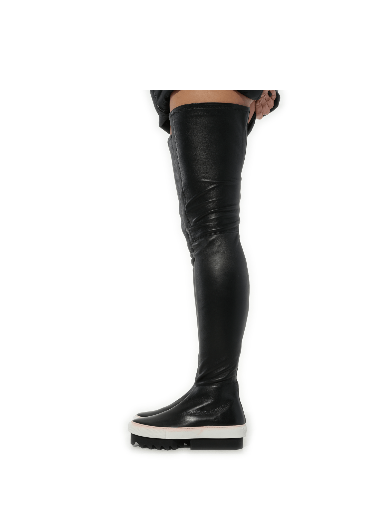 Image of Heels. Productname: GIVENCHY Platform Otk Skate Sneaker in Black colour by brand - GIVENCHY