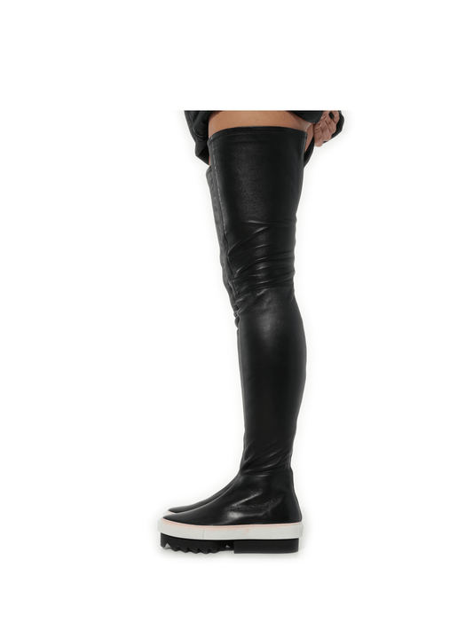 Image of Heels. Productname: GIVENCHY Platform Otk Skate Sneaker in Black colour by brand - GIVENCHY