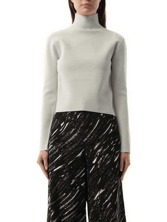 Image of a model wearing Outerwear. Productname: MARNI Turtleneck Sweater in Tonic colour by brand - MARNI