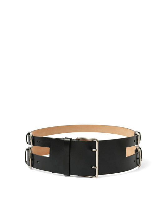 Image of Accessories. Productname: ALEXANDER MCQUEEN Bridle Belt in 1000 colour by brand - ALEXANDER MCQUEEN