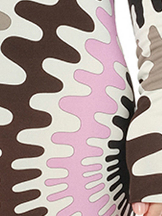 PUCCI Long Sleeve Dress (Multicolor)