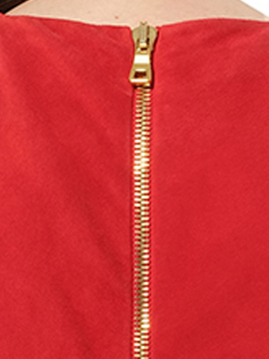 BALMAIN Leather Dress (Red)