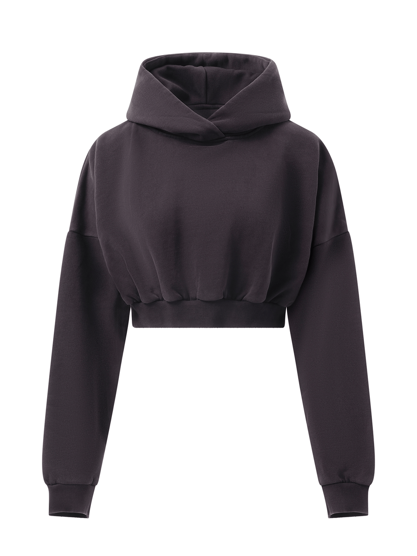 ENTIRE STUDIOS Cropped Heavy Hood (Purple)