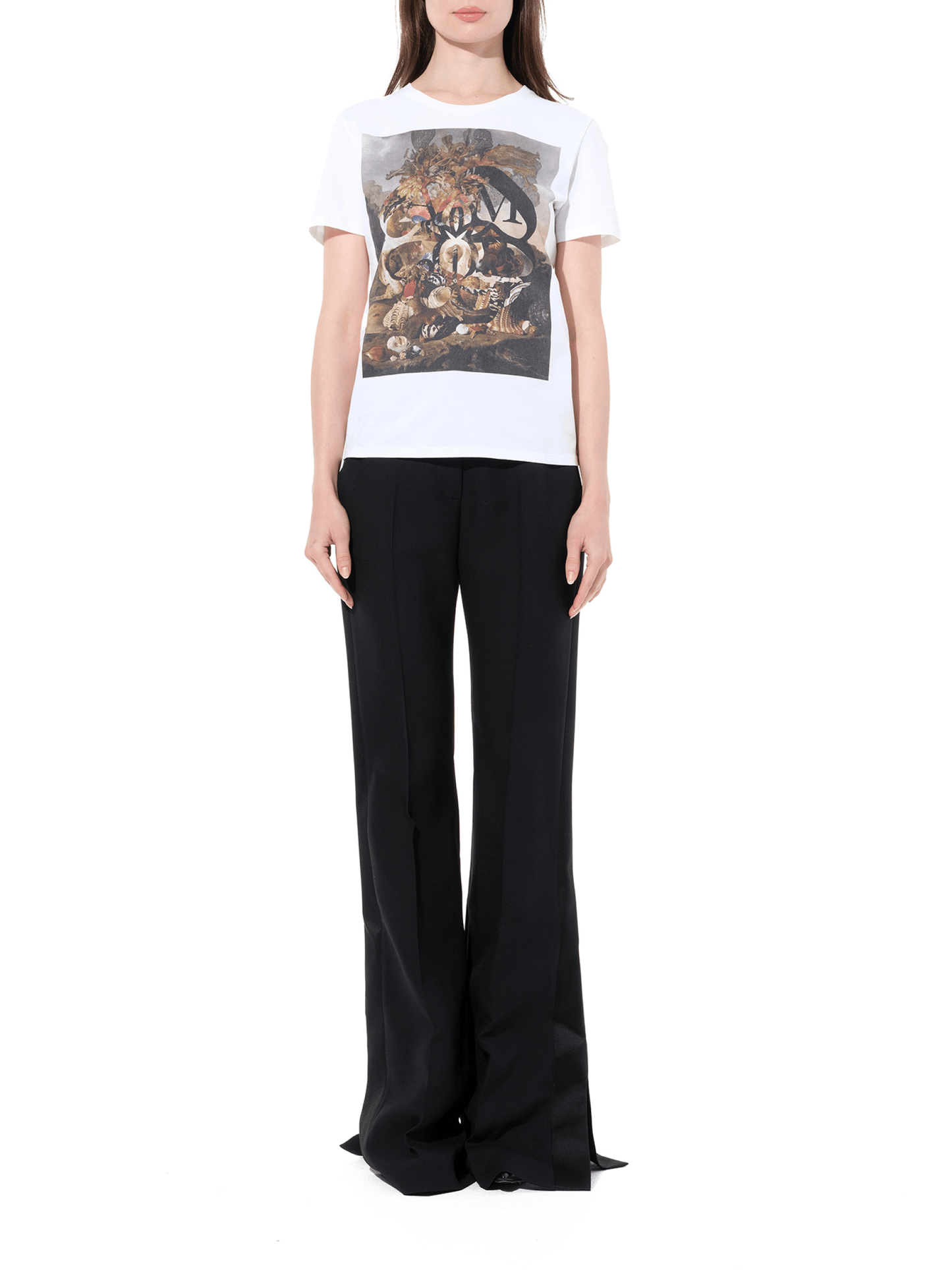 ALEXANDER MCQUEEN Hidden Logo T-Shirt (White)