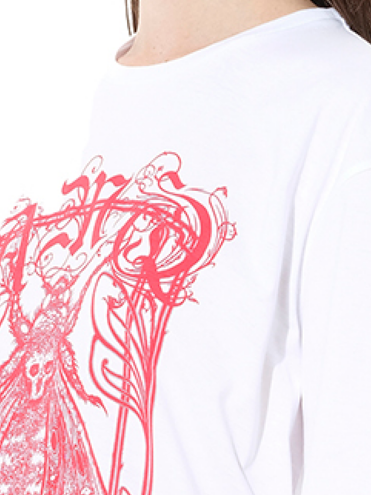 ALEXANDER MCQUEEN Moth Oversize T-Shirt (White)