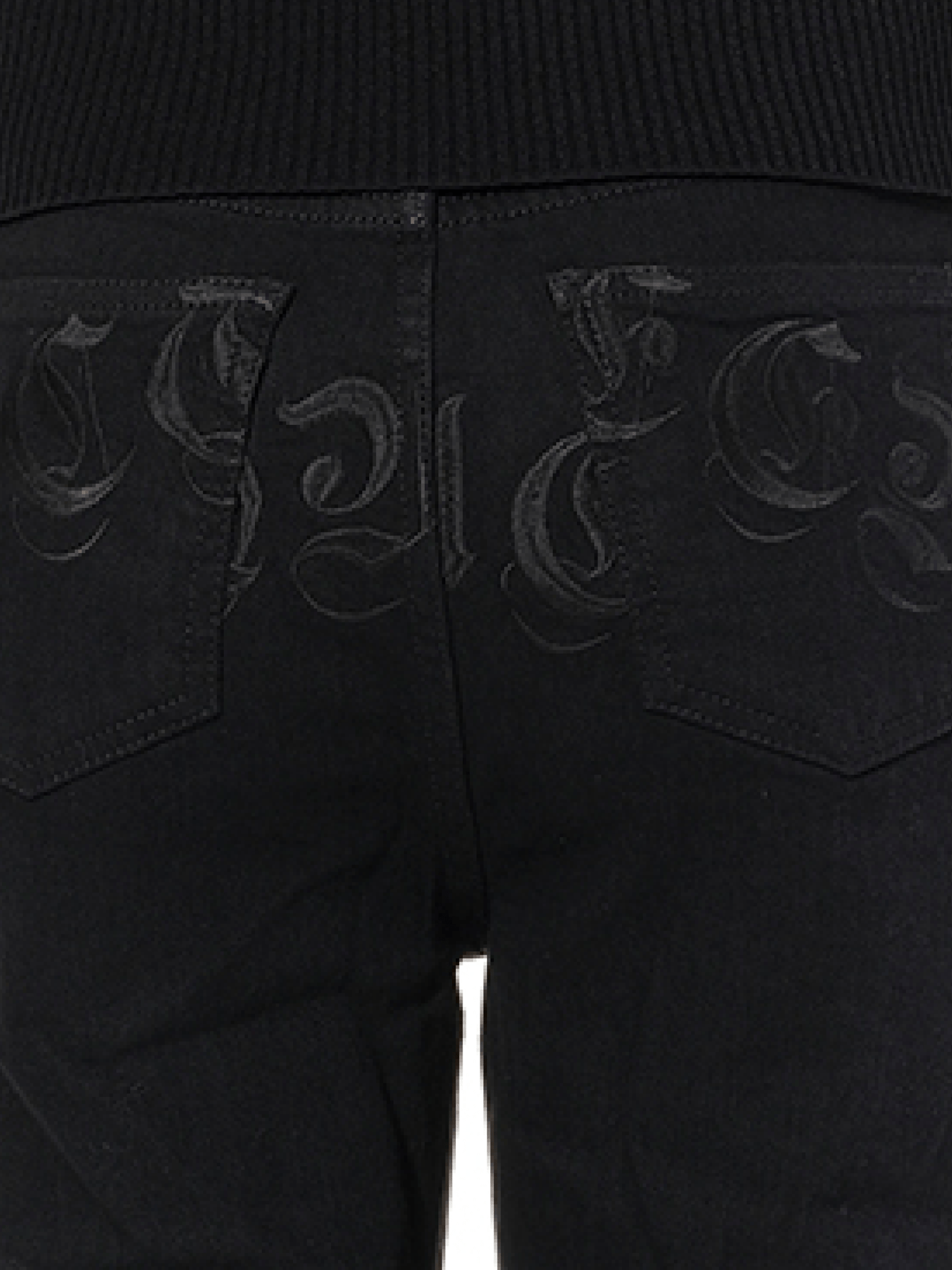 ALEXANDER MCQUEEN Emb Denim Jeans (Black)