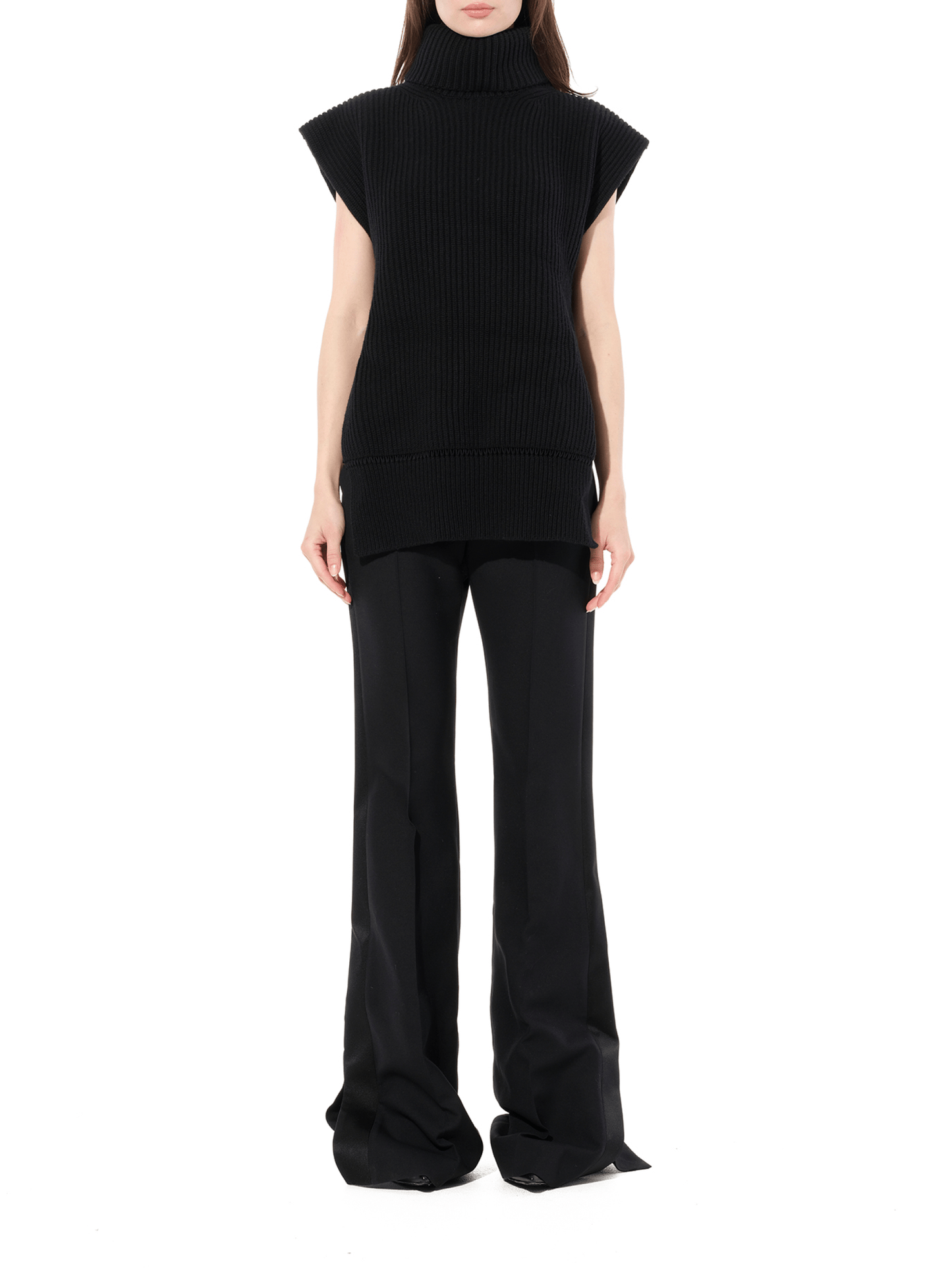 ALEXANDER MCQUEEN Turtle Neck Knitwear (Black)