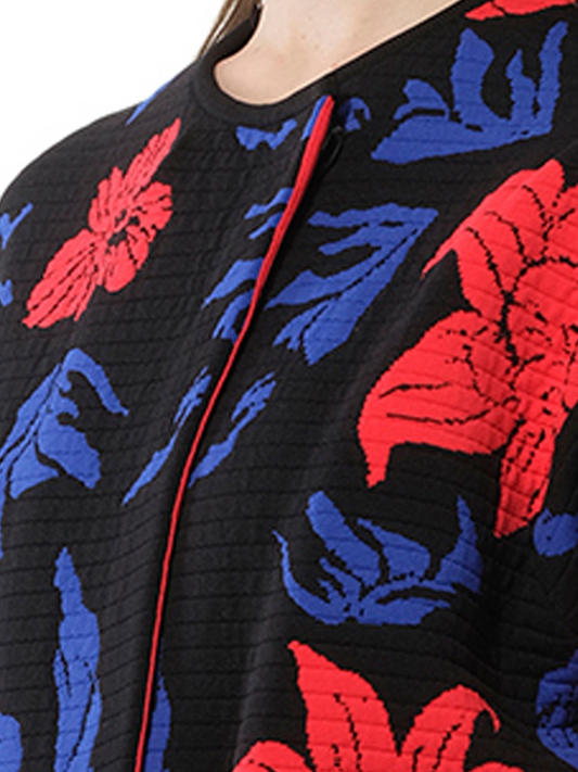 PUCCI Floral Coat (Black)