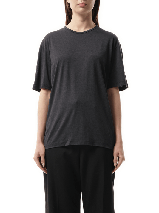 Image of a model wearing Tops. Productname: BALENCIAGA Top in Black colour by brand - BALENCIAGA