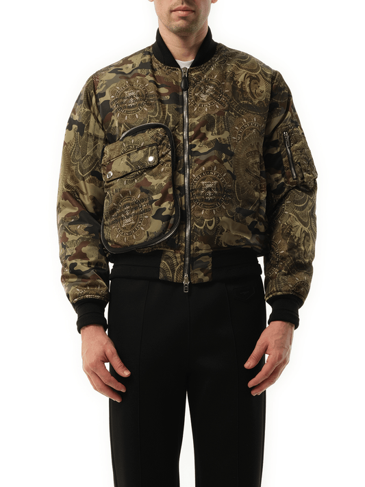Image of Coats & Jackets. Productname: GIVENCHY Podium Dollar Bomber Jacket in GREEN colour by brand - GIVENCHY