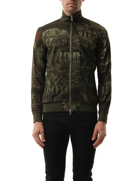 Image of Coats & Jackets. Productname: GIVENCHY Podium Dollar Zip Jacket in GREEN colour by brand - GIVENCHY