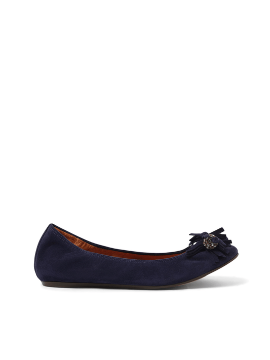 Image of Footwear. Productname: LANVIN Deco Ballet in NAVY colour by brand - LANVIN