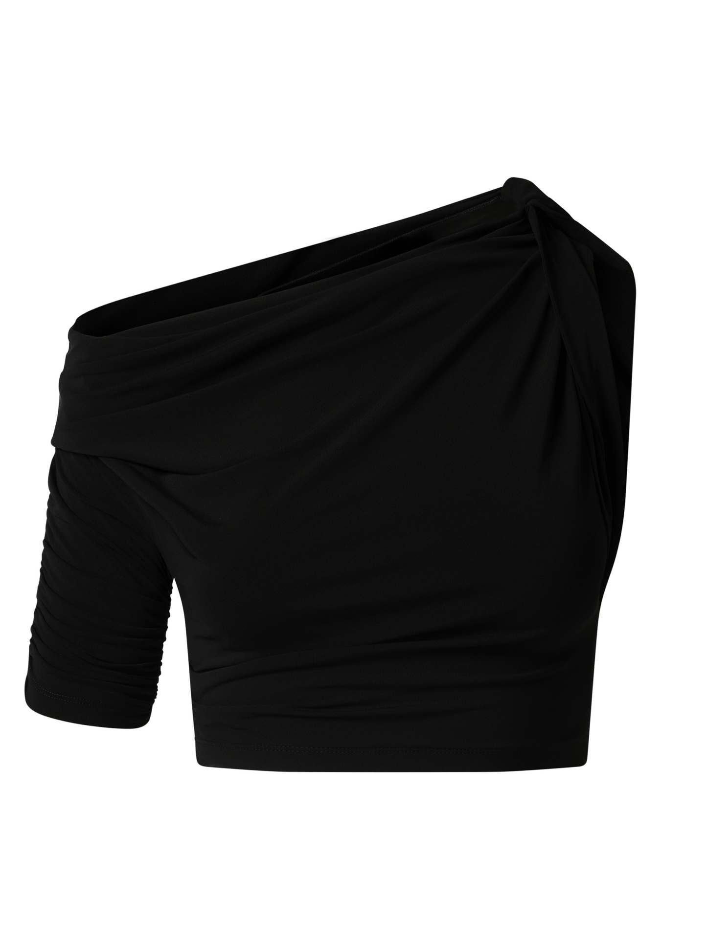 JACQUEMUS Le Haut Drapeado MC (Black)