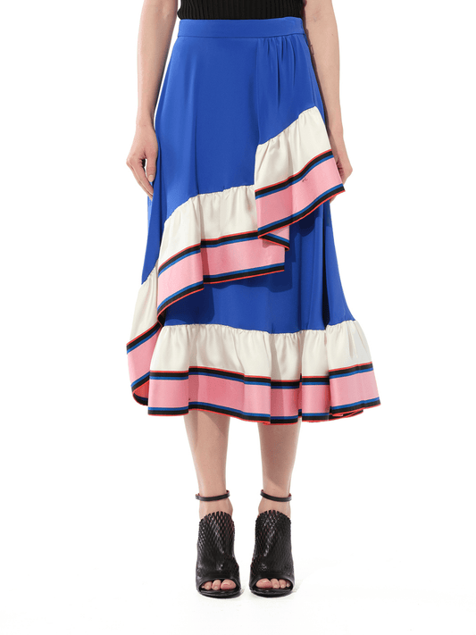 Image of a model wearing Skirts. Productname: PUCCI Skirt in Multicolor colour by brand - PUCCI