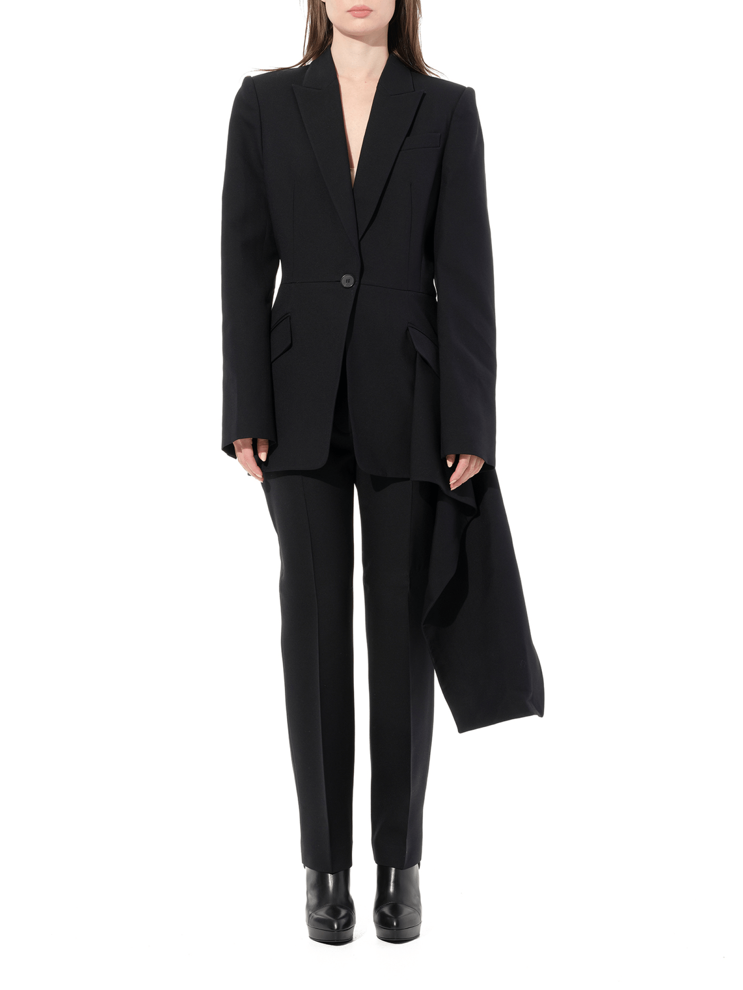 ALEXANDER MCQUEEN Drape Jacket (Black)