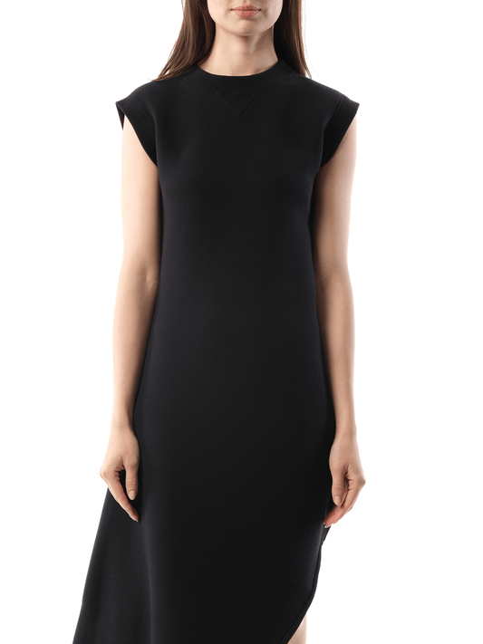 Image of Dresses. Productname: SACAI Sponge Sweat Dress in BLACK colour by brand - SACAI