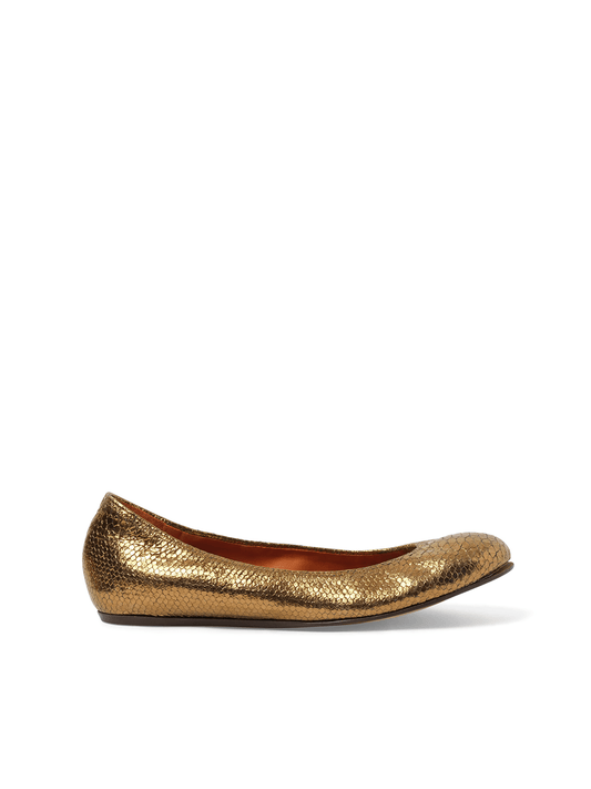 Image of Footwear. Productname: LANVIN Ballet Flat in BRONZE colour by brand - LANVIN