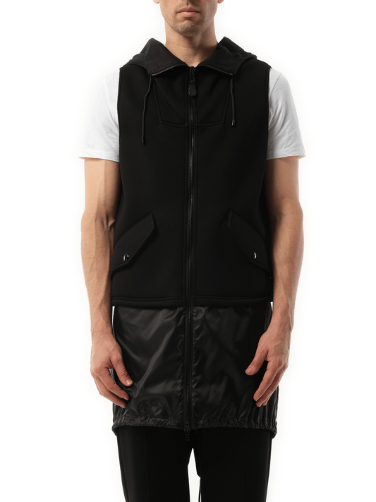 Image of a model wearing Outerwear. Productname: GIVENCHY Hoodie in BLACK colour by brand - GIVENCHY