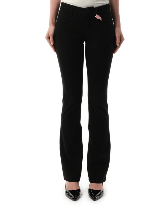 Image of a model wearing Denim. Productname: FAX COPY EXPRESS 999 Skinny Stretch Jeans in Black colour by brand - FAX COPY EXPRESS