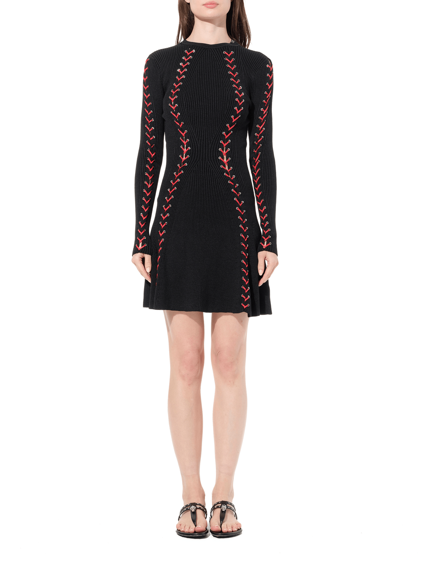 ALEXANDER MCQUEEN Knit Dress (Black)