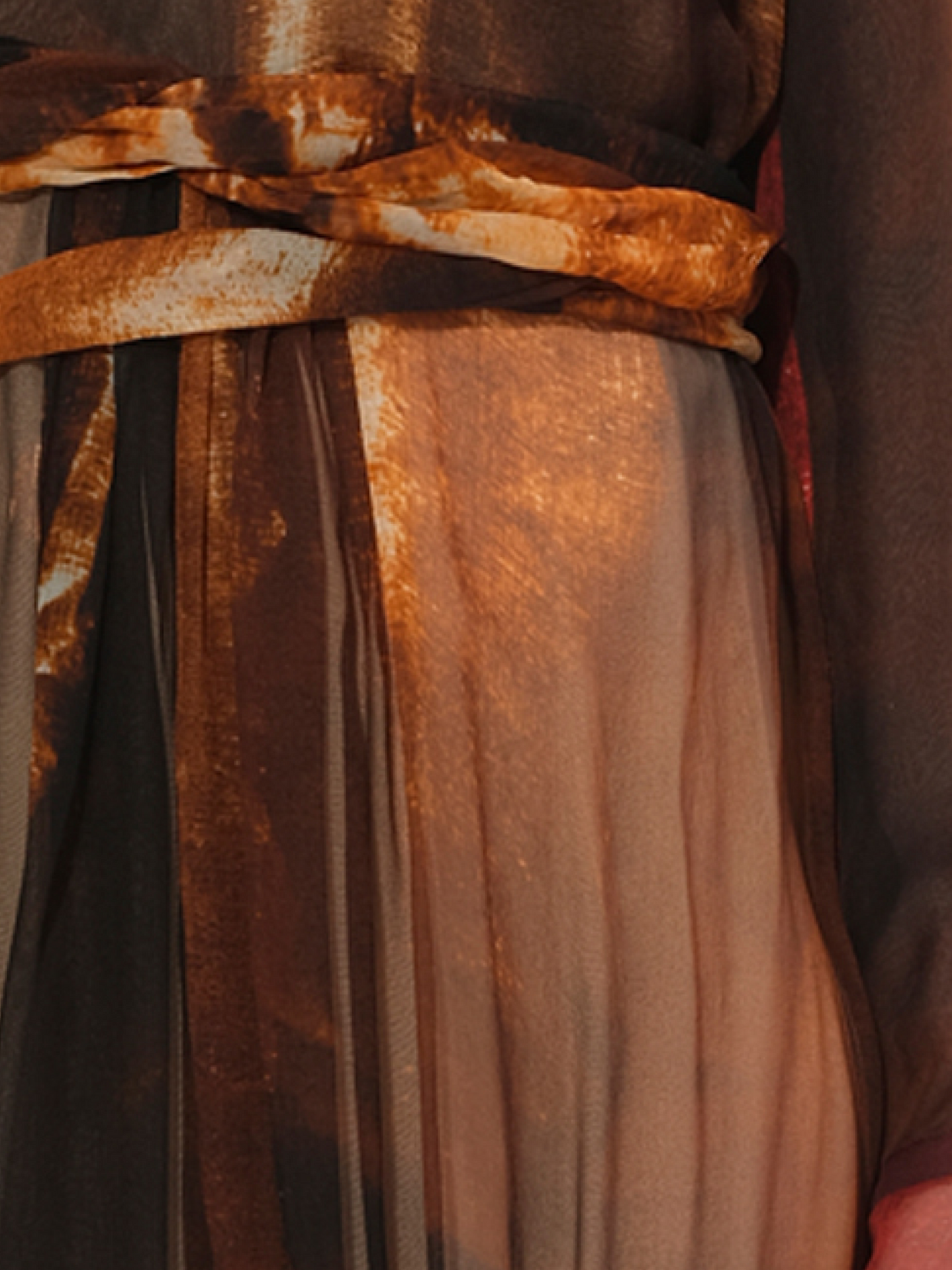 GIVENCHY Podium Fire Print Dress (Multicolour)