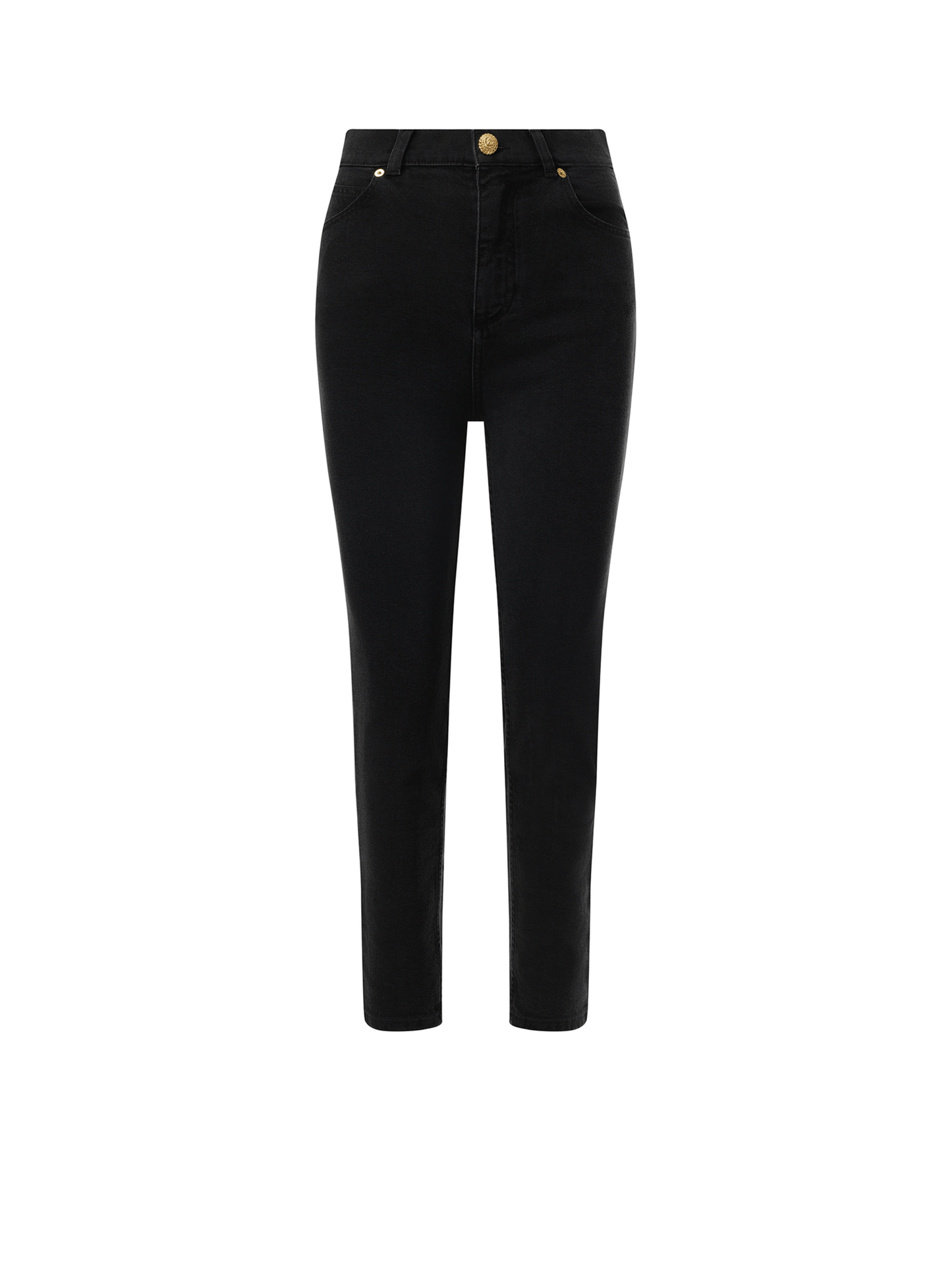 BALMAIN 5 Pockets Slim Black Washed Denim (Black)